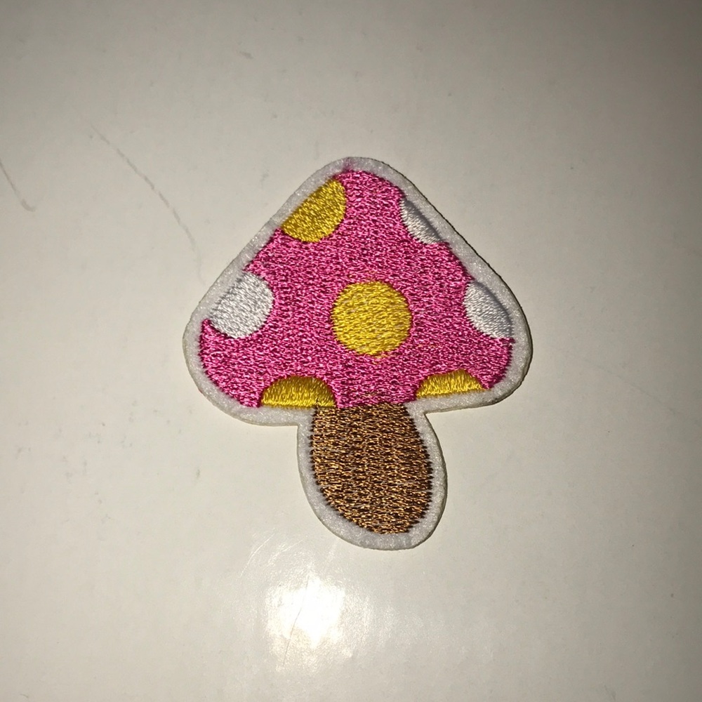 Pink Mushroom Iron on Patch 🧡 Accepting Offers 🧡